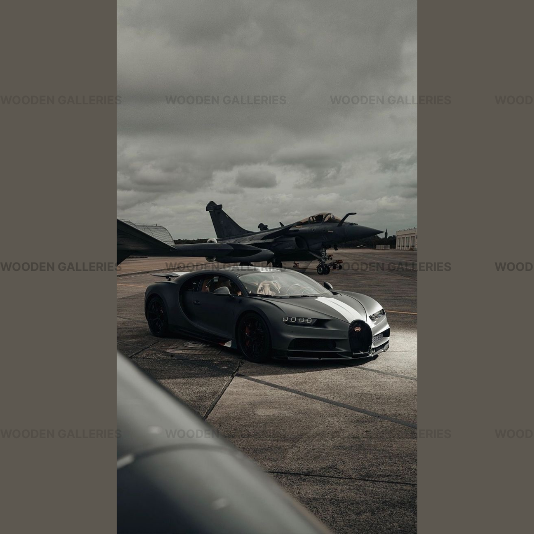 BUGATTI CHIRON + JET WALL FRAME