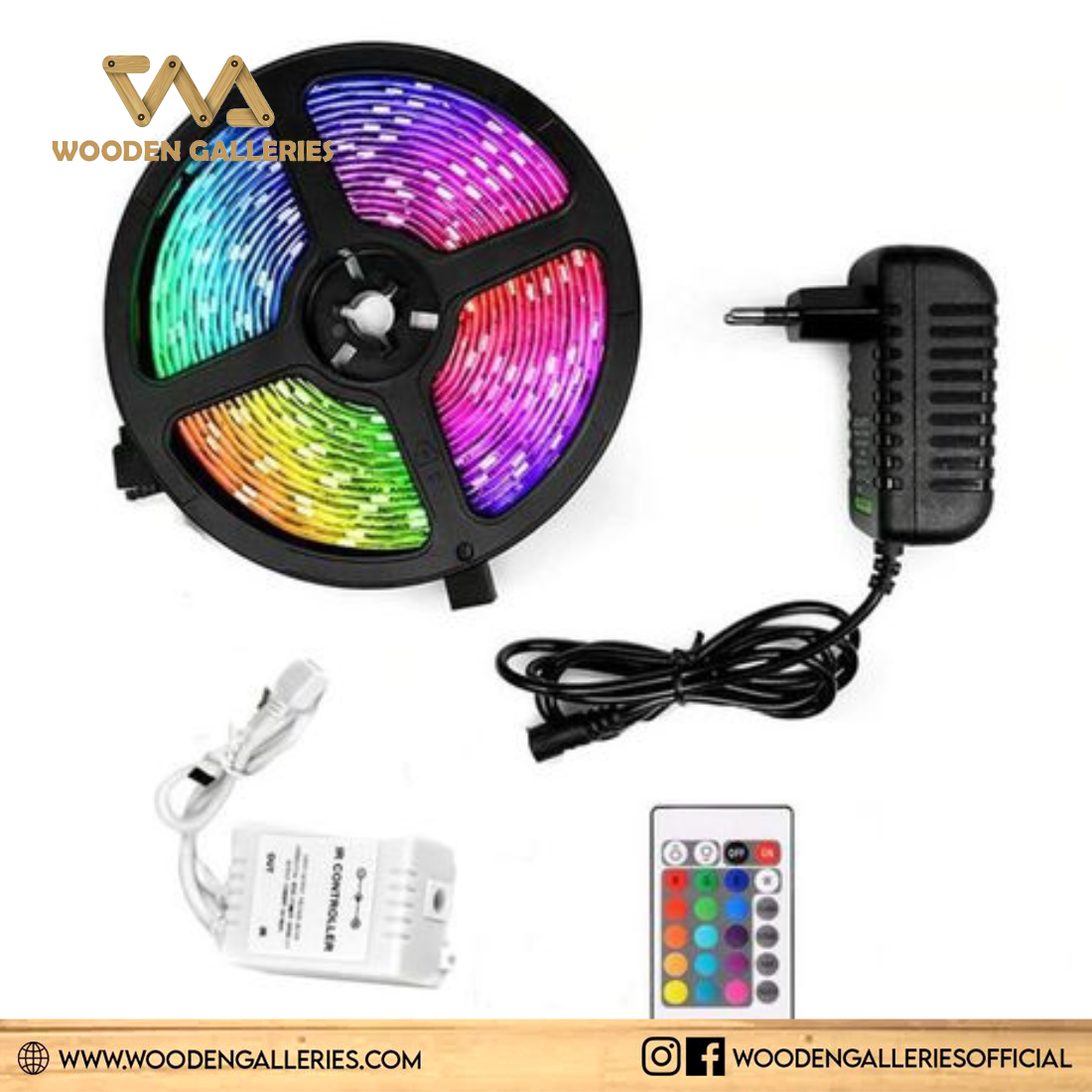 3 Colours LED Strip Colour Changing Remote Control Light RGB