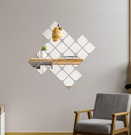 Acrylic Quadrilateral Mirror Wall