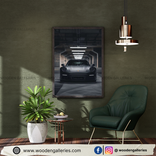 PORSCHE NIGHT VERSION WALL FRAME