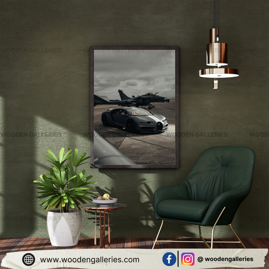 BUGATTI CHIRON + JET WALL FRAME
