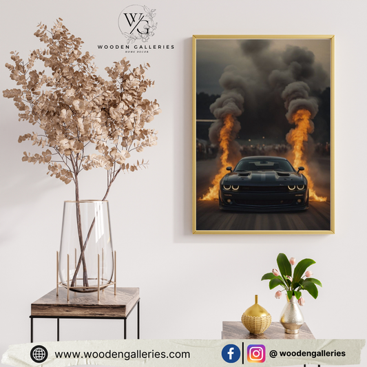 DODGE CHALLENGER SMOKE WALL FRAME