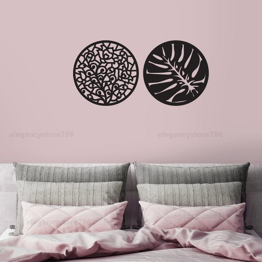 2 PC سٹینسل وال ڈیکور (ART-019)