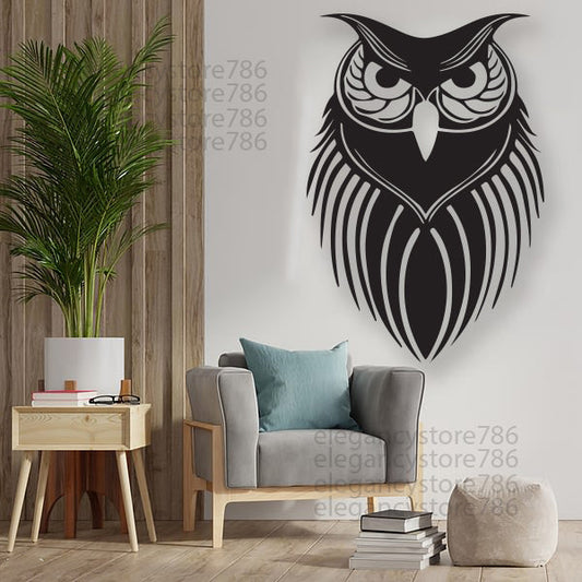 WOODEN OWL WALL DECOR (ART-025)